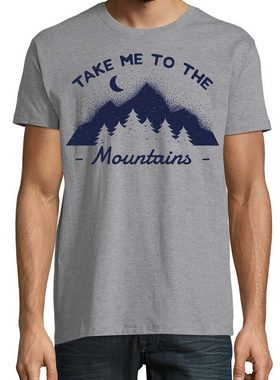 Youth Designz T-Shirt Take me to the Mountains Herren T-Shirt mit Trendigem Frontdruck