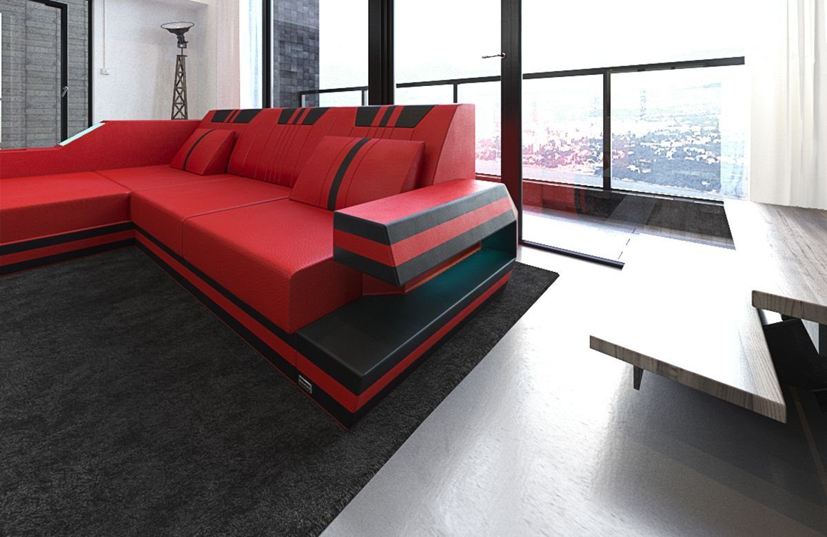 Sofa Dreams Ecksofa Ledercouch Ledersofa Ravenna günstig online kaufen