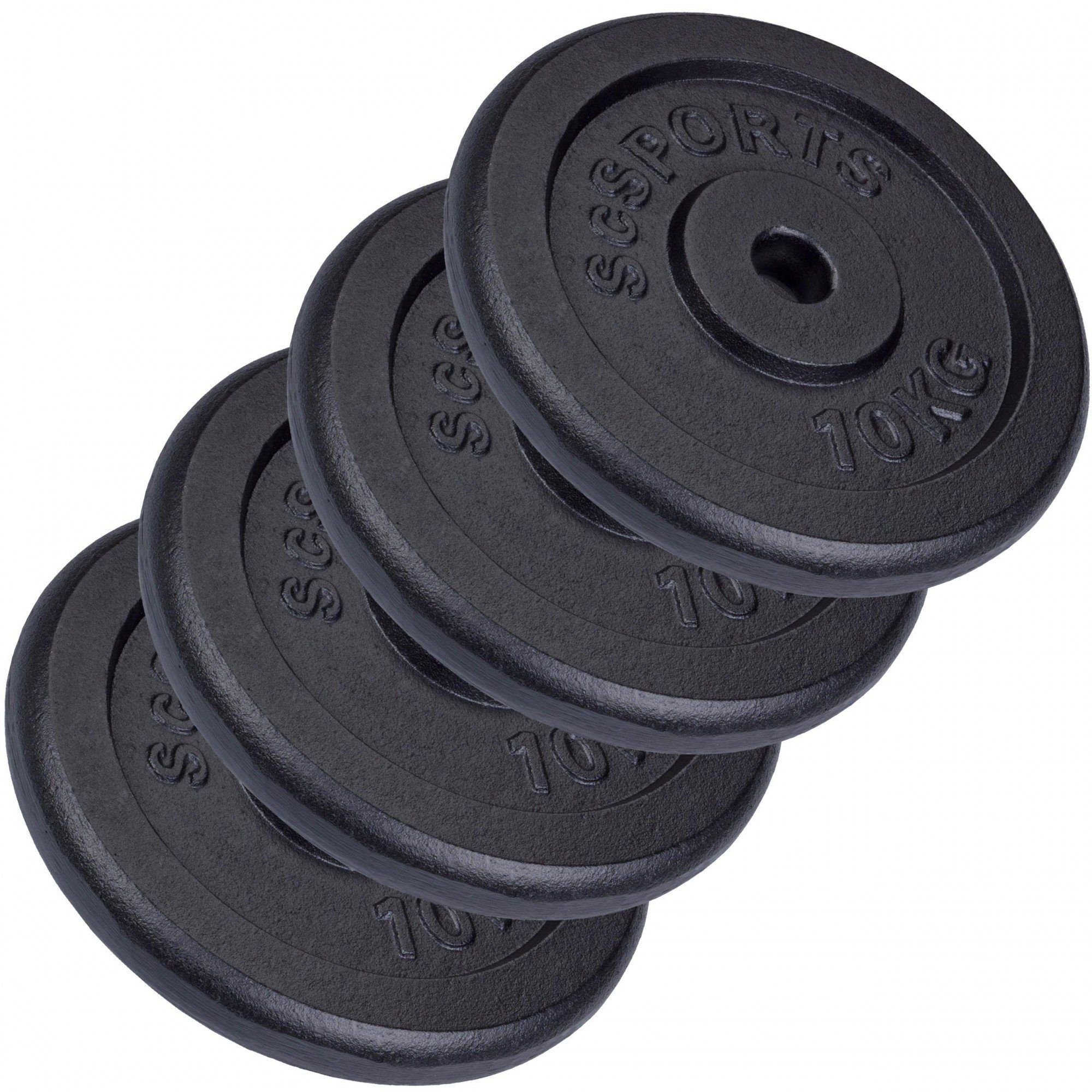 Set 30mm 40 Hantelscheiben Gusseisen Gewichte, Ø kg Gewichtsscheiben (10002532-tlg) ScSPORTS®