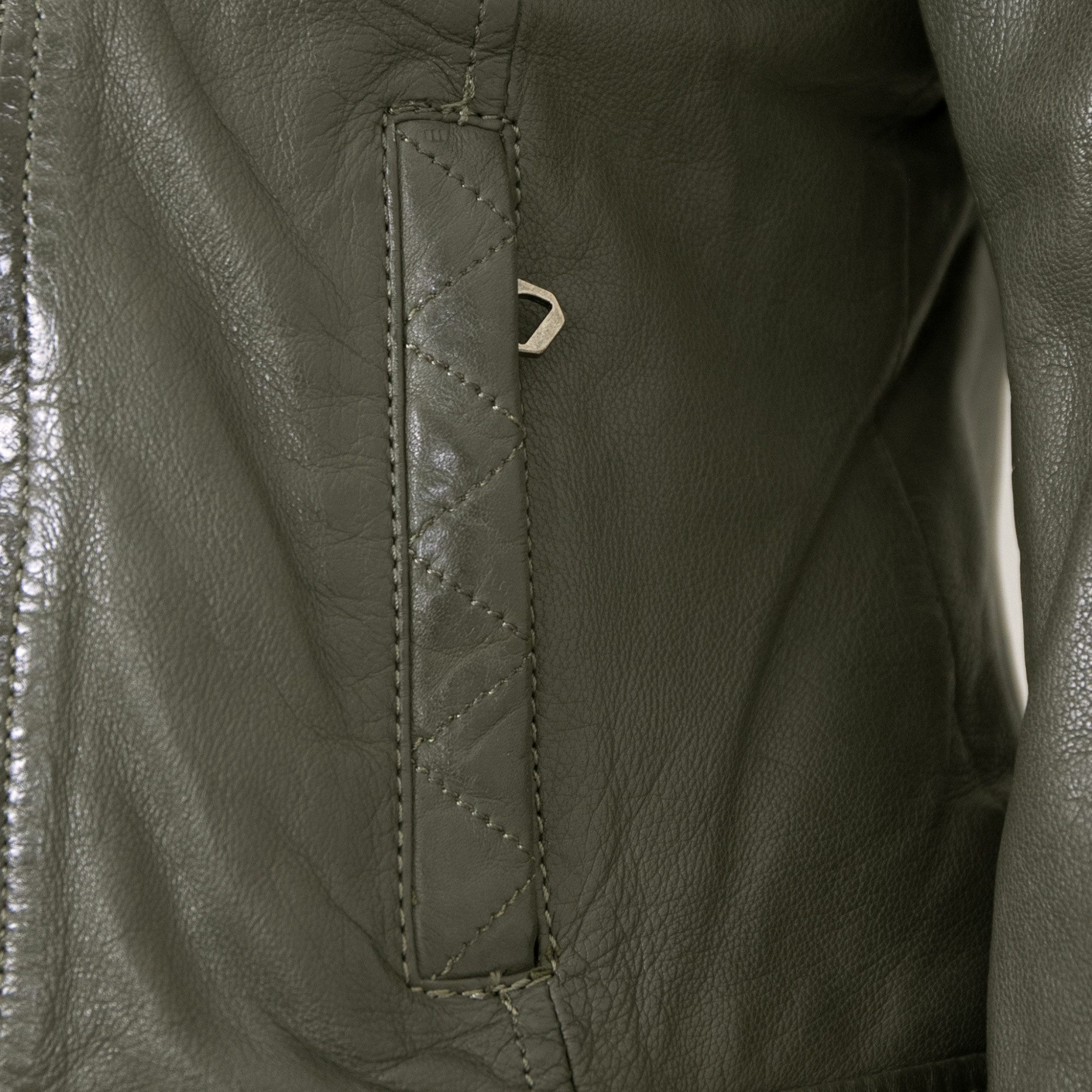 Gipsy by Mauritius Lederjacke GWJenja Gipsy - Damen Lederjacke Lammnappa Kunstfell olive