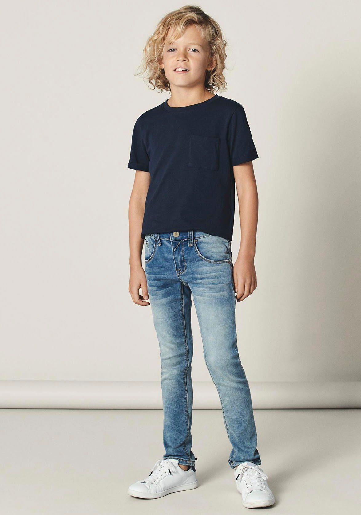 Name It Regular-fit-Jeans Jeanshose Slim fit NKMTHEO für Jungen, SUPERSLIM