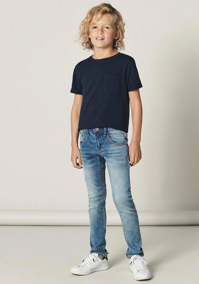 COR1 It DNMTHAYER 5-Pocket- PANT, Bein Lässige schmalem NKMTHEO Stretch-Jeans Form mit SWE Name