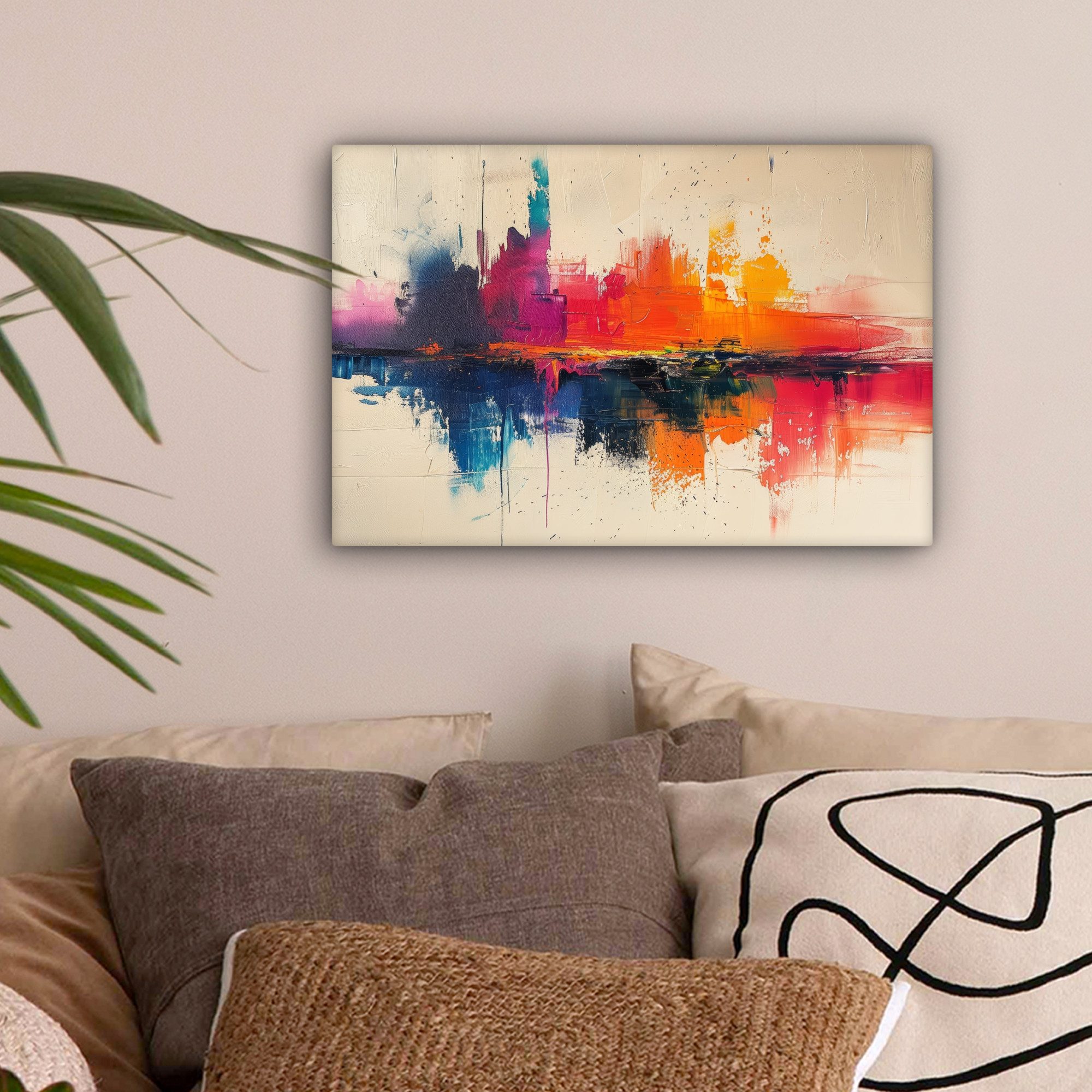 OneMillionCanvasses® Leinwandbild Modern - Farbe - Kunst - Farbenfroh, Foto günstig online kaufen
