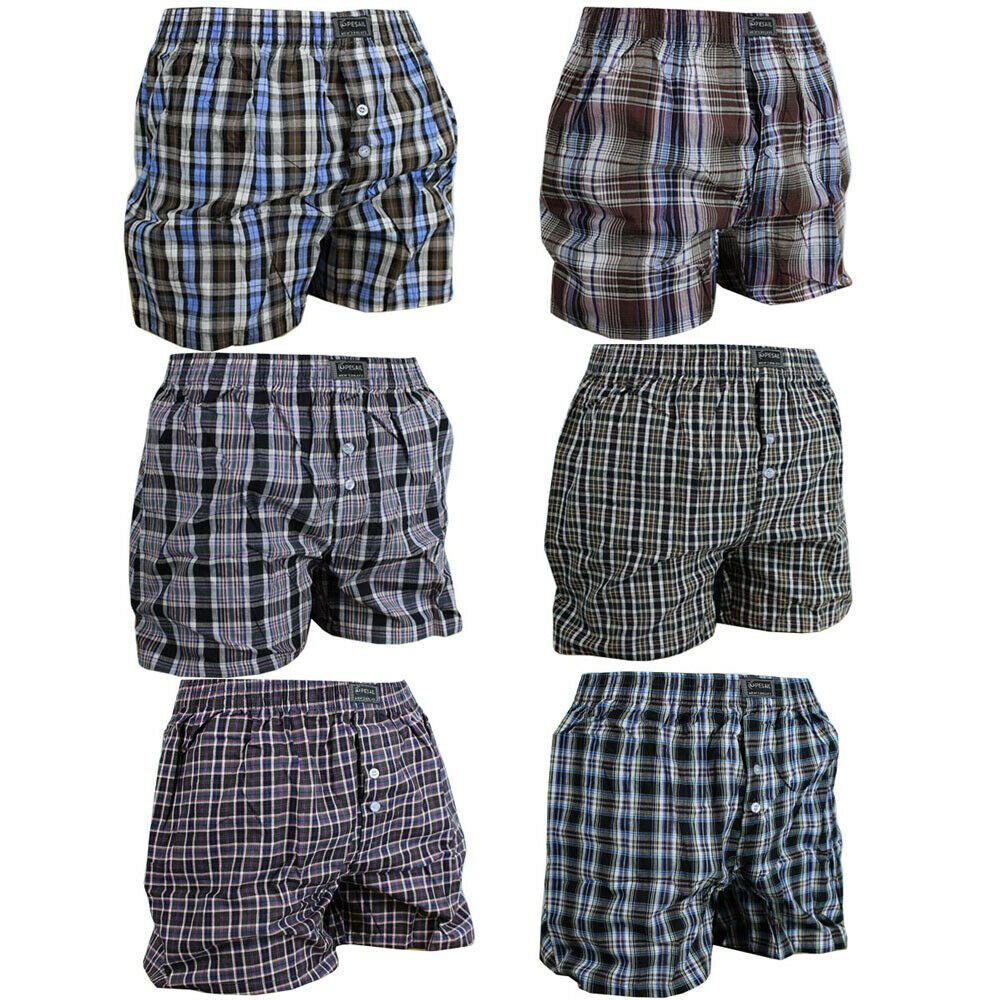 TEXEMP Webboxer 5er-10er Pack Boxershorts Webboxer Herren Boxer Shorts Unterhose (Packung, 10-St) 100% Baumwolle