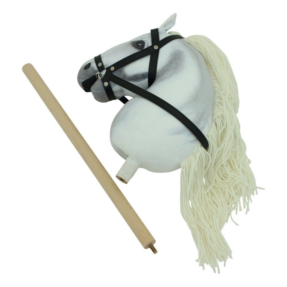 Haasenstrauch Steckenpferd Haasenstrauch Sweety Toys Hobbyhorse weiß mit Transportbeutel