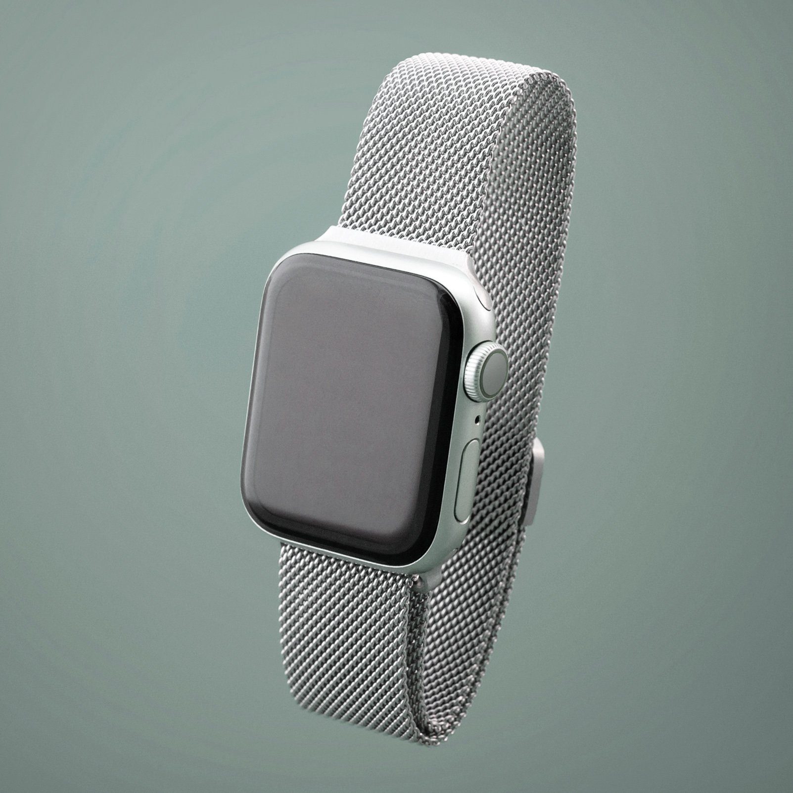 für 8/7/6/5/4/3/2/1/SE Magnet in Ersatzarmband Watch PRECORN silber Apple Smartwatch-Armband mit