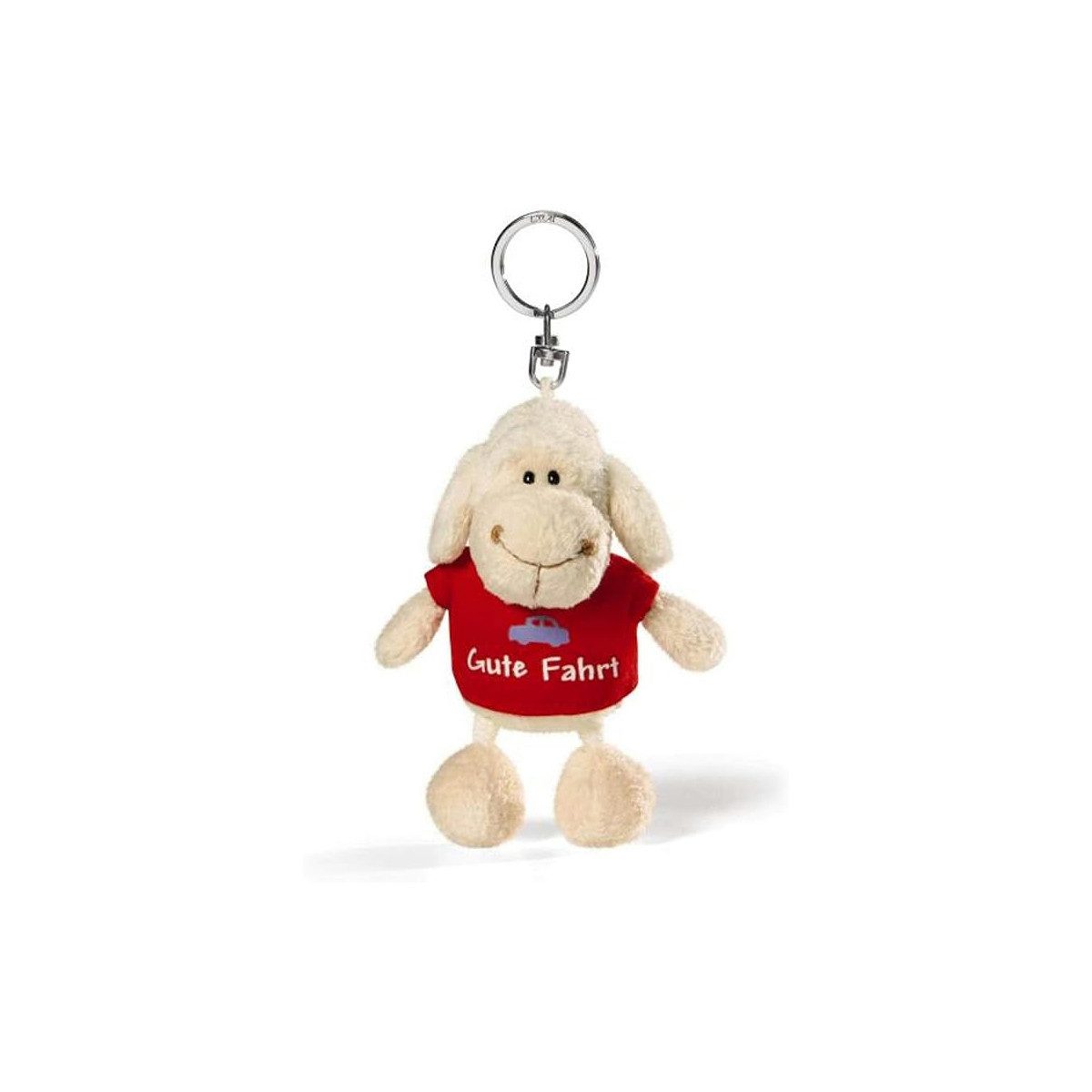 Nici Kuscheltier Plüschanhänger Schaf - Gute Fahrt (10cm)