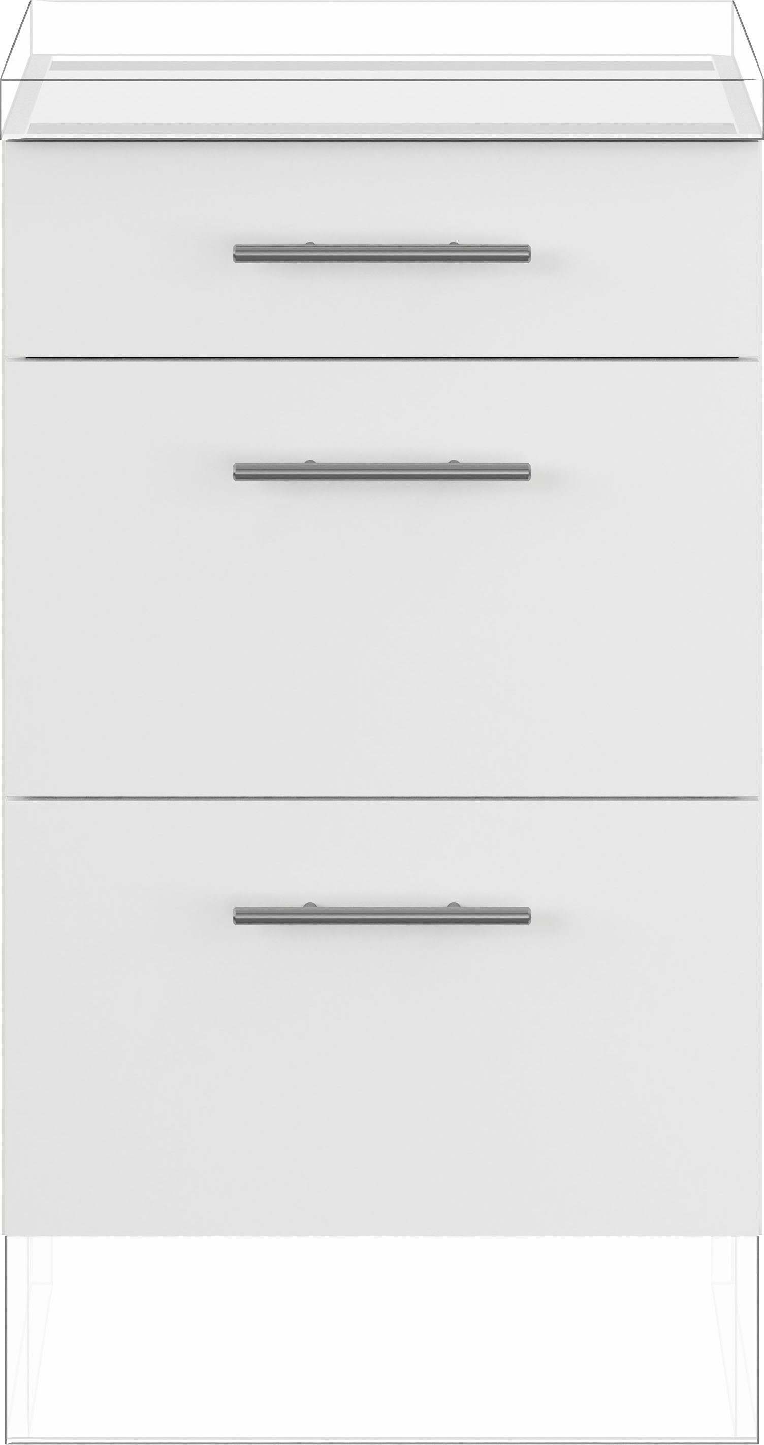 IMPULS KÜCHEN Auszugsunterschrank "Prag und Valencia", Breite/Höhe: 50/72,3 cm vormontiert, mit Soft-Close