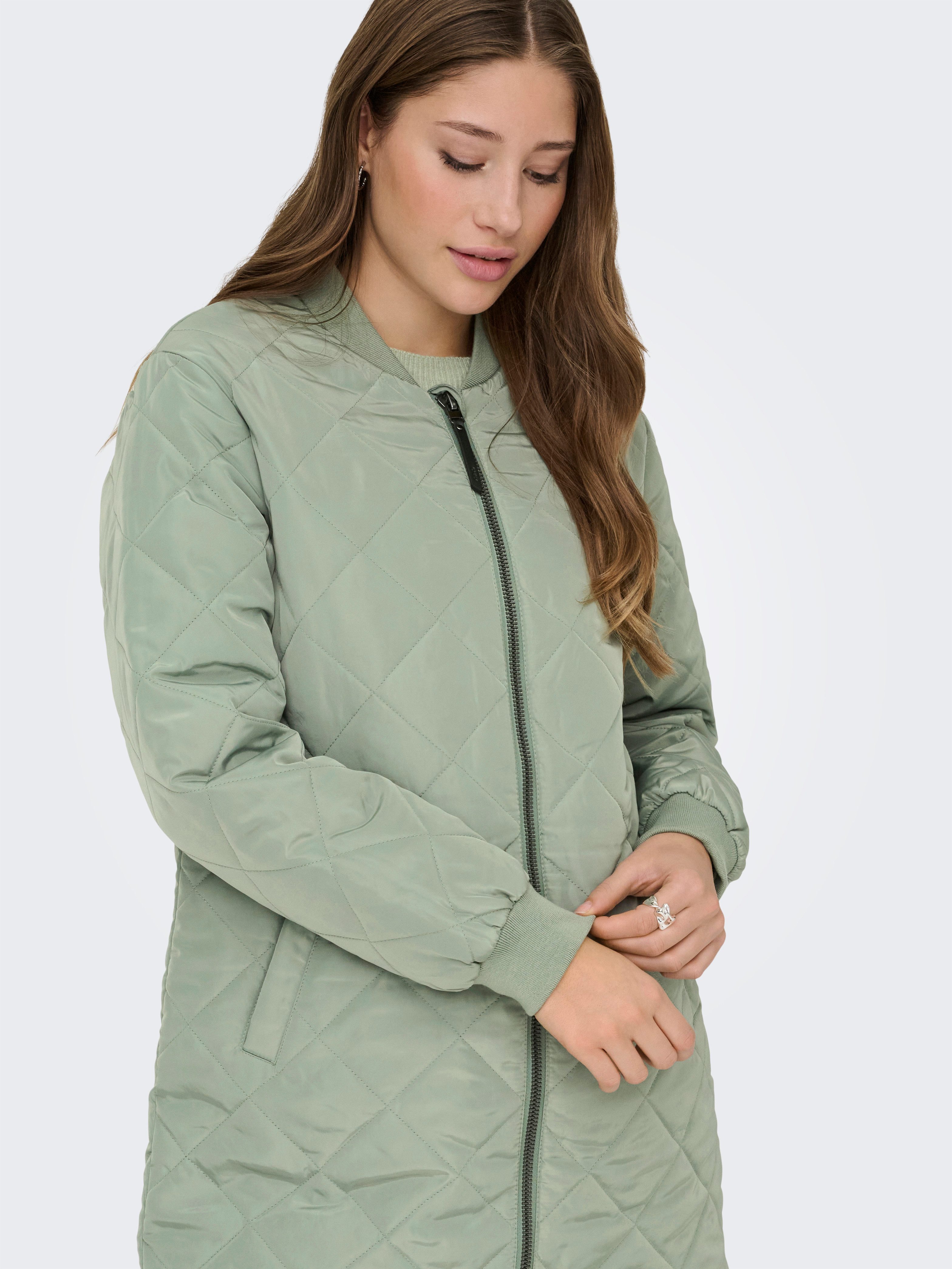 ONLY Steppmantel ONLJESSICA QUILTED COAT ZIP CC OTW Kunstfaser, Baseball Style – Bild 2 von 5