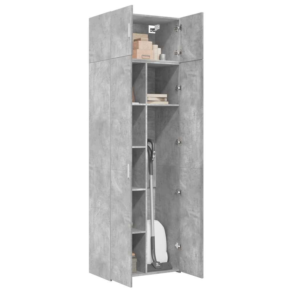 vidaXL Sideboard Hochschrank Betongrau 70x42,5x225 cm günstig online kaufen