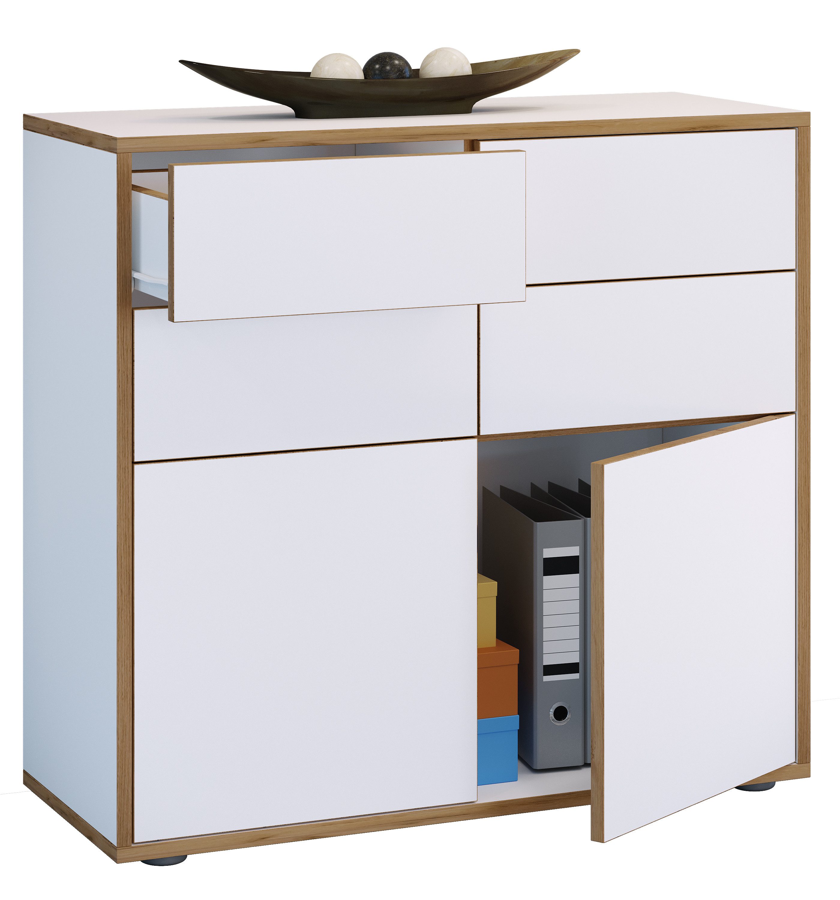 VCM Kommode Holz Kommode Sideboard Salia Breite 100 Schublade (1 St), VCM Kommode Salia 74x100x33 cm Holzwerkstoff