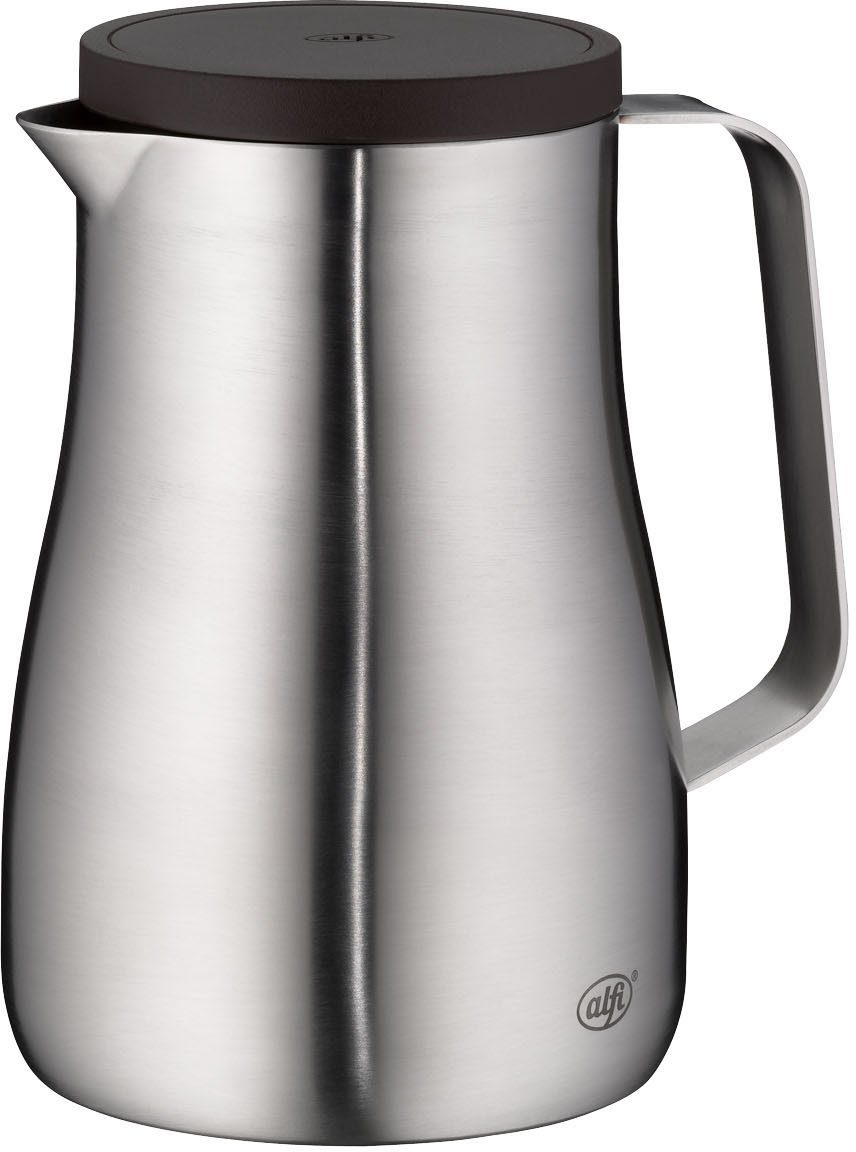 Alfi Isolierkanne STUDIO, aus doppelwandigem Edelstahl, spülmaschinenfest, 0,7 l, (1-St), 12h heiß & 24h kalt, ergonomischer Griff, große Öffnung
