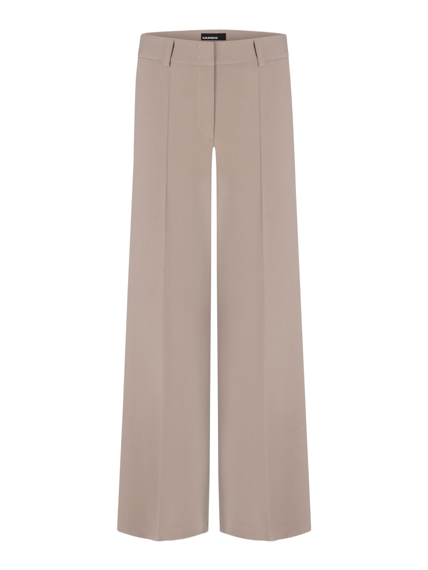 Cambio Stoffhose natur,Business,Polyester,Unifarben,Wide Leg,Mittel