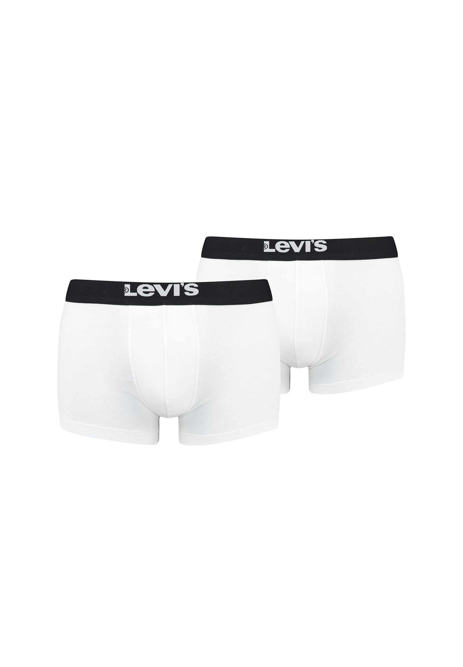 Levi's® Boxershorts LEVIS MEN SOLID BASIC TRUNK ORGANIC CO 2er Pack (Set, 2-St., 2er-Pack) White / Black