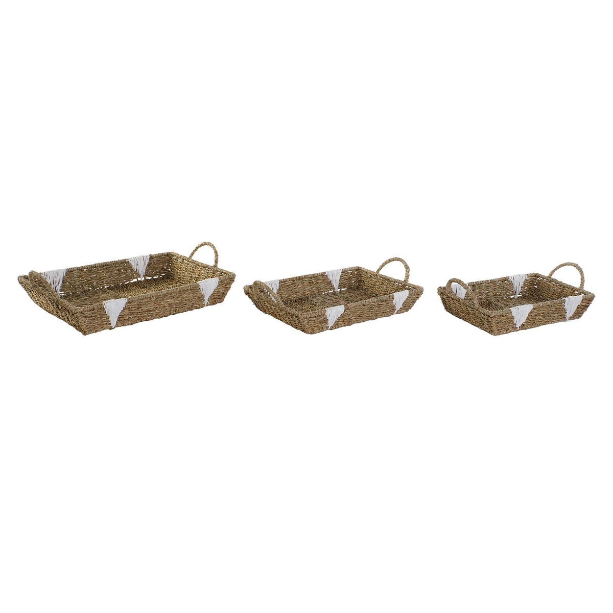 Esprit Home Geschirr Set Tablettset Home ESPRIT WeiB naturlich Metall 51 x 30 5 x 13 cm 3