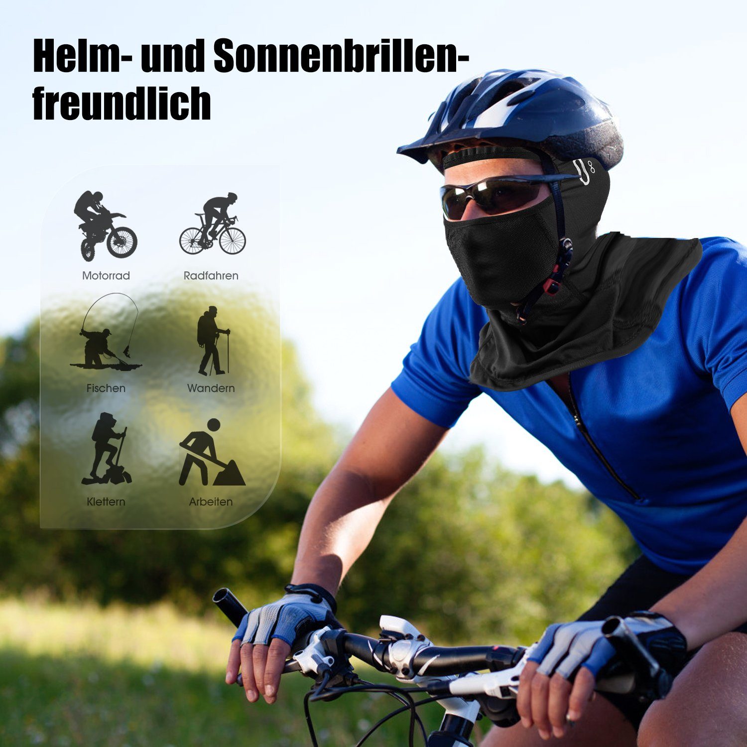 Dwenarry Sturmhaube Winter Balaclava - Schwarz Für Ski & Outdoor