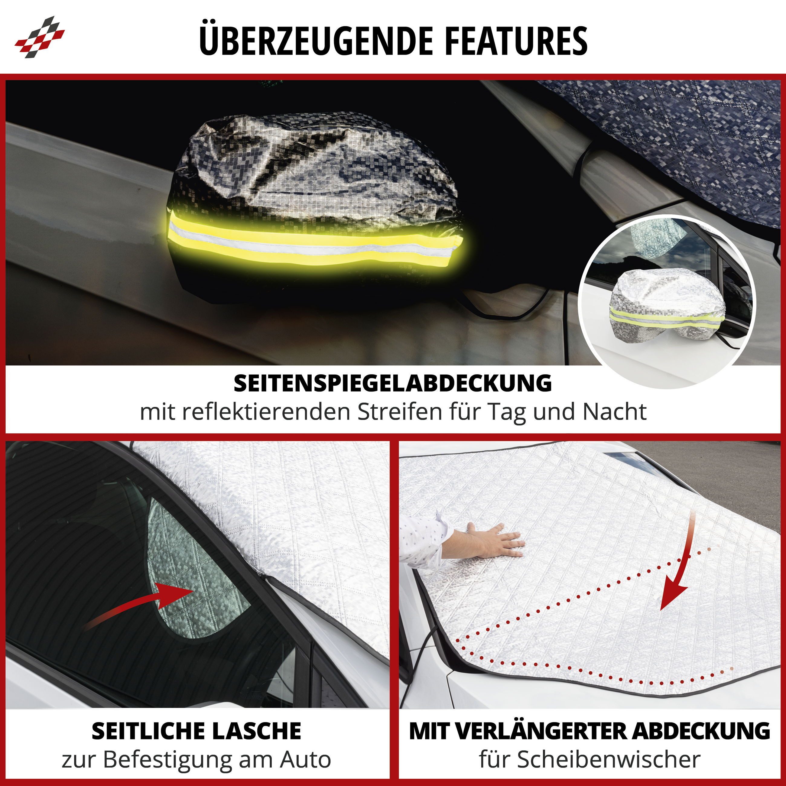 WALSER Car Sunshade Thermal Windscreen Protector, (1 pc., 1 piece)