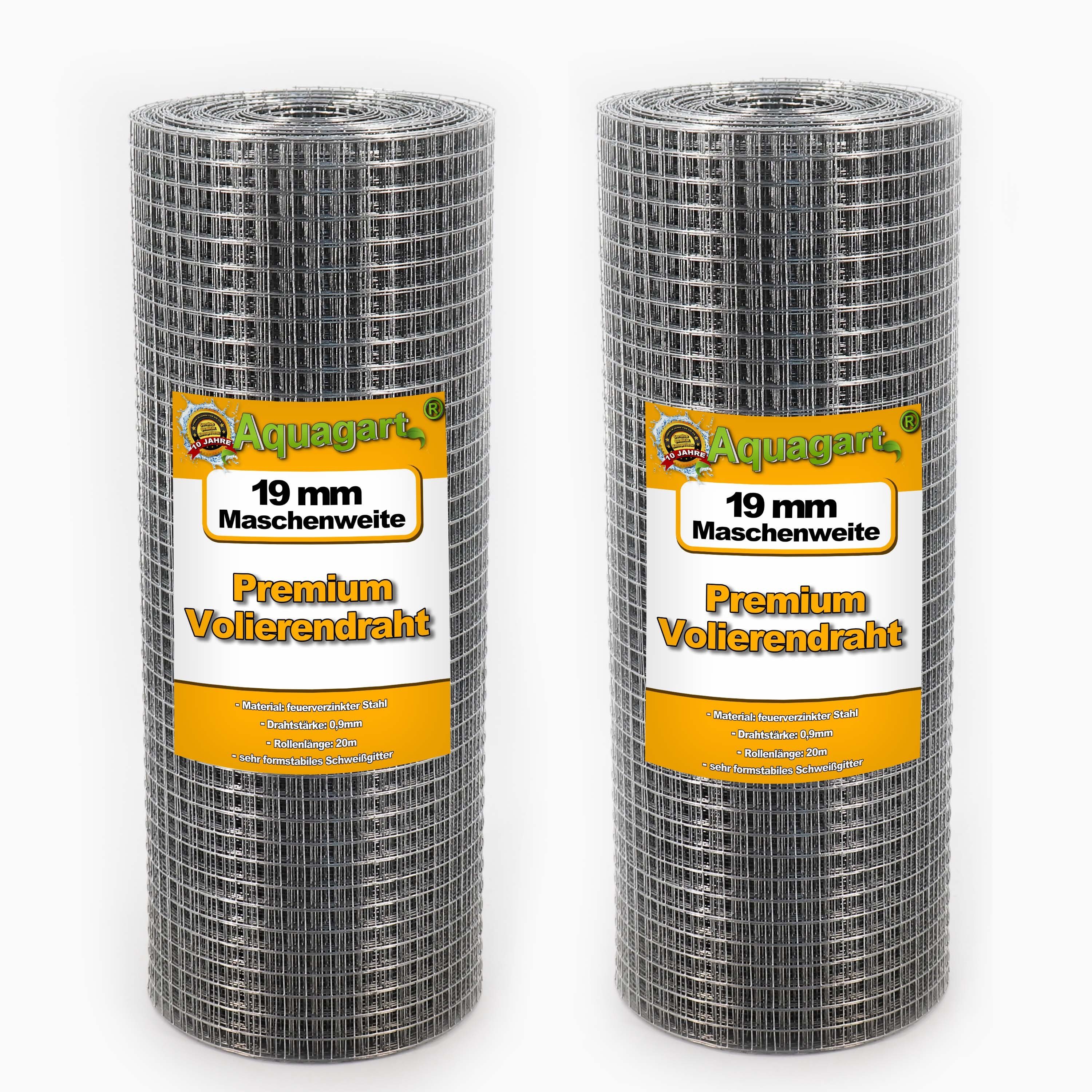 Aquagart Volierendraht 120m x 0,5m Volierendraht Drahtgitter Schweissgitter Drahtzaun, (1-St)