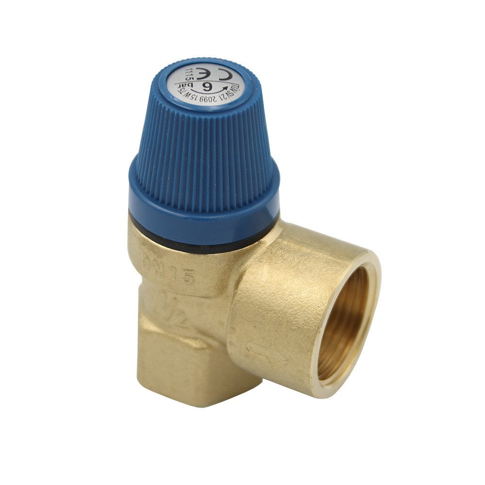 Sanicomfort Heizkörper Sicherheitsventil 21,3x26,9mm (1/2"x3/4) mit Sattel 6 Bar