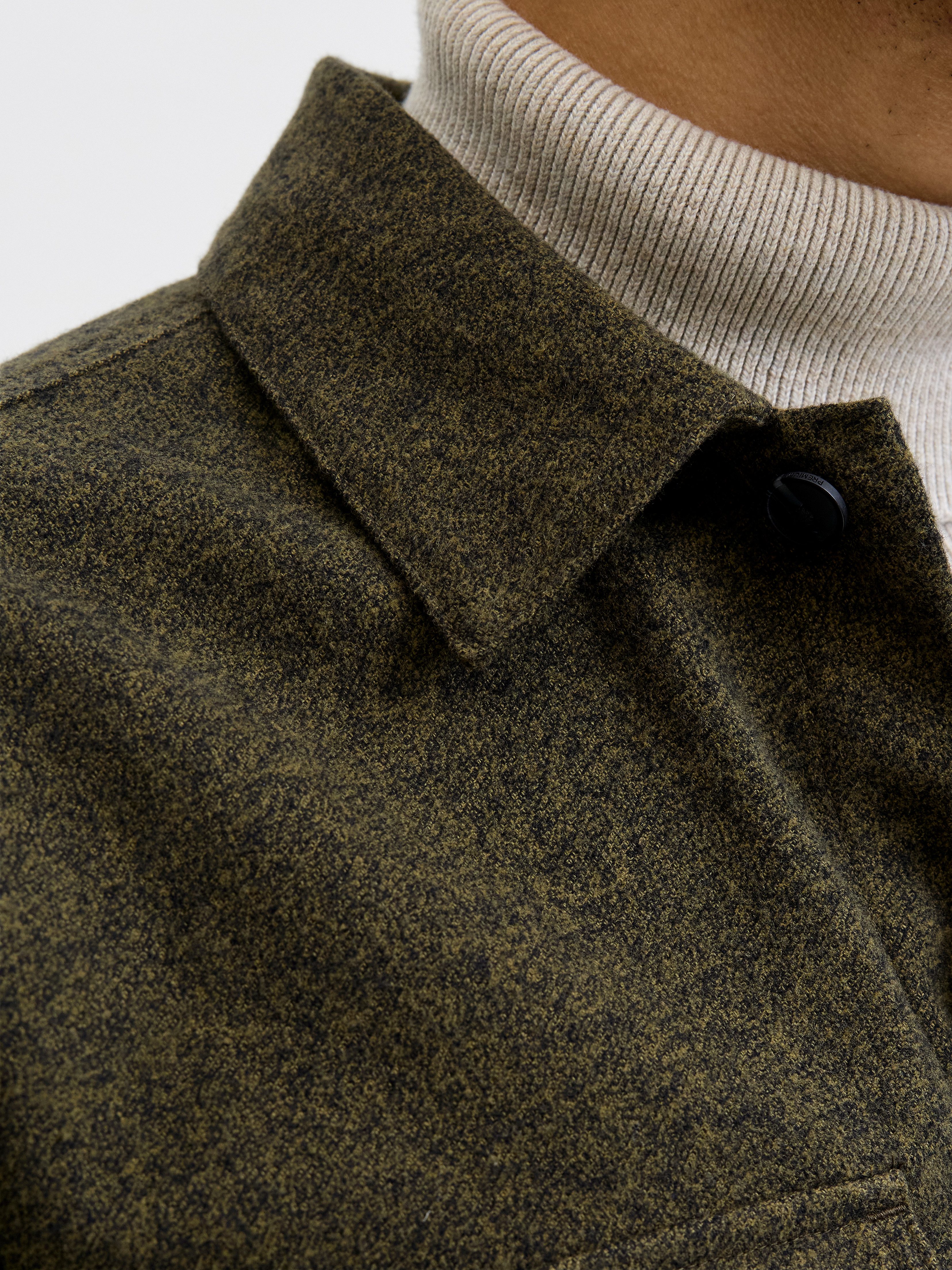 Jack & Jones Langarmhemd JJEPERFECT MELANGE OVERSHIRT LS SN – Bild 3 von 5