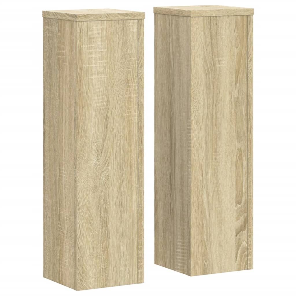 vidaXL Blumenständer Pflanzenständer 2 Stk. Sonoma-Eiche günstig online kaufen