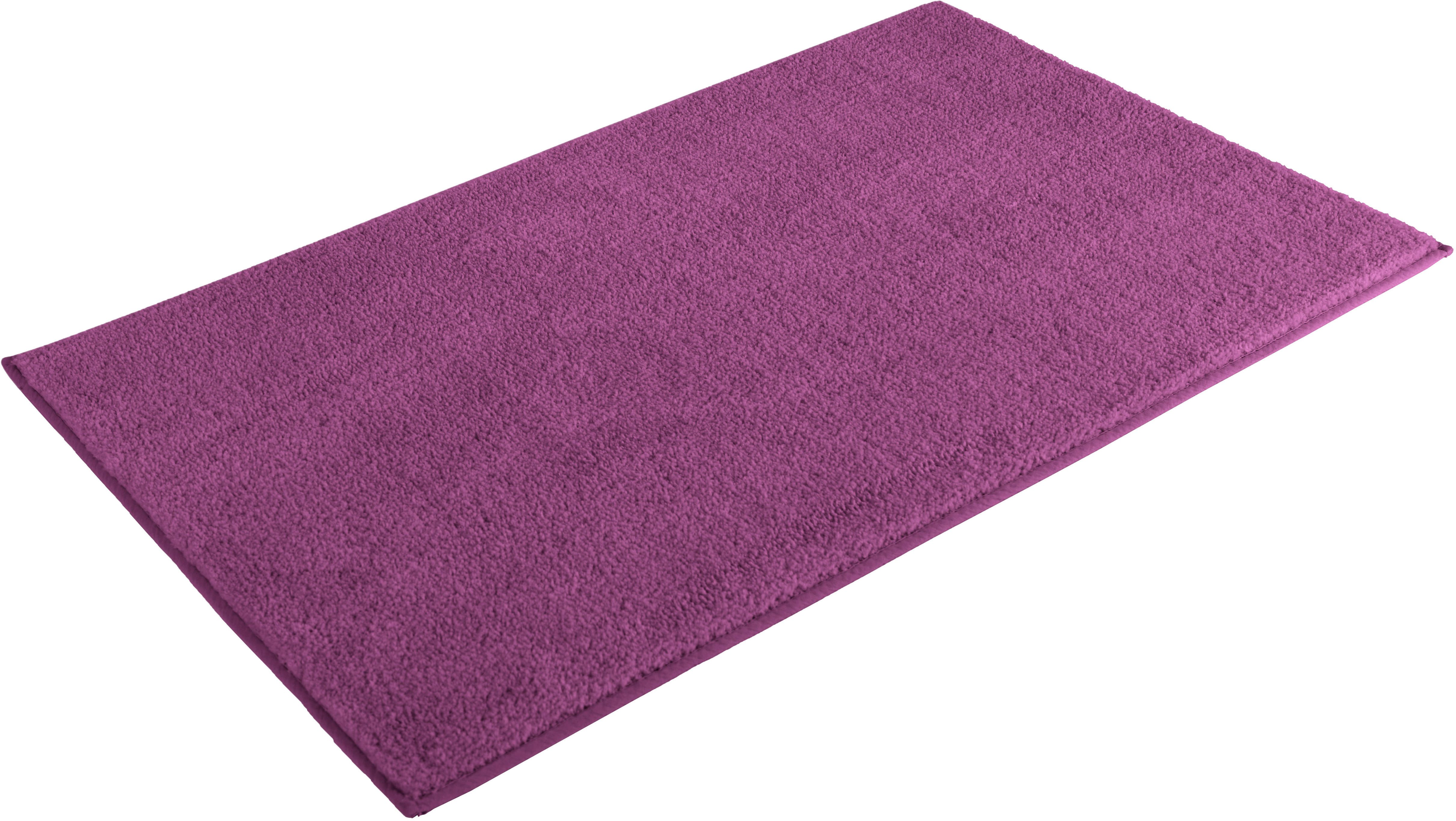 OTTO home Badematte Vanessa, Badvorleger, Badezimmer Teppich, Höhe 10 mm, rutschhemmend beschichtet, schnell trocknend, strapazierfähig, fußbodenheizungsgeeignet, Polyester, rechteckig, Badteppich, weiche Haptik, unifarben
