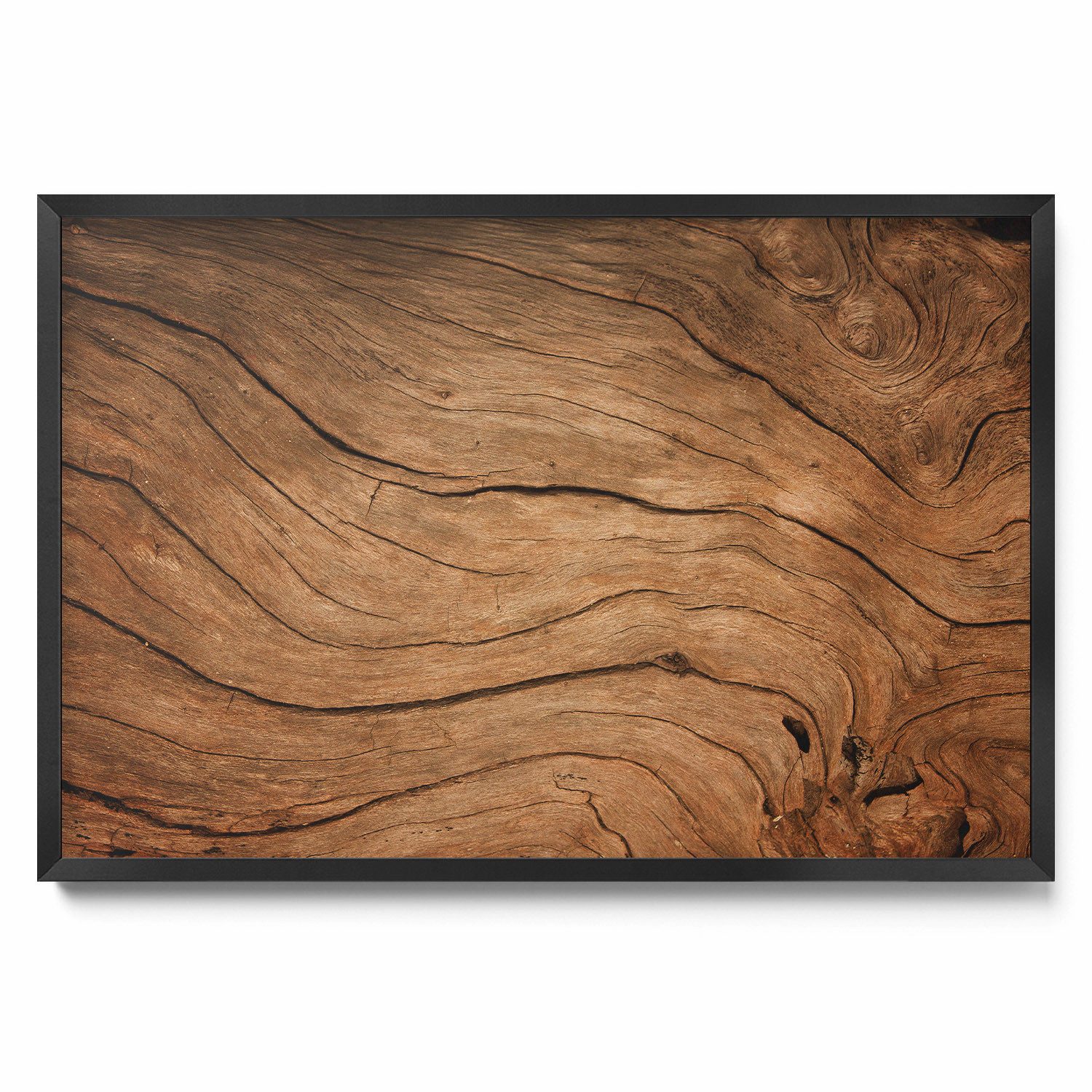 Tulup Magnettafel Braun mit schwarzem Rahmen, Wandtafel für Büro, für Fotos günstig online kaufen