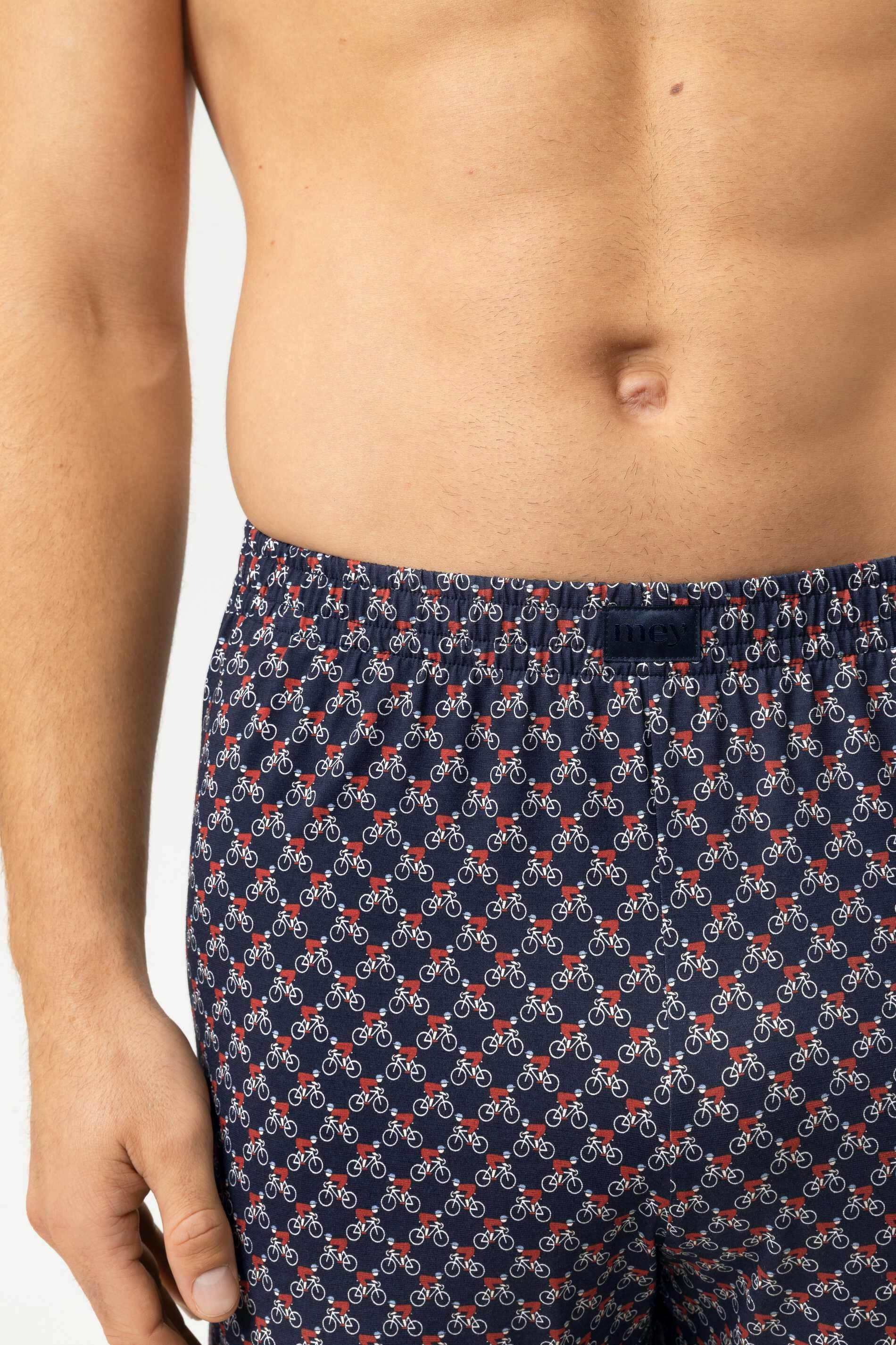 Mey Schlafhose Mey Hose kurz Serie Bike Rush mit Print Shorts (1-tlg) Kurze Pyjamahose, Gemustert, weiche Modal-Jersey-Qualität
