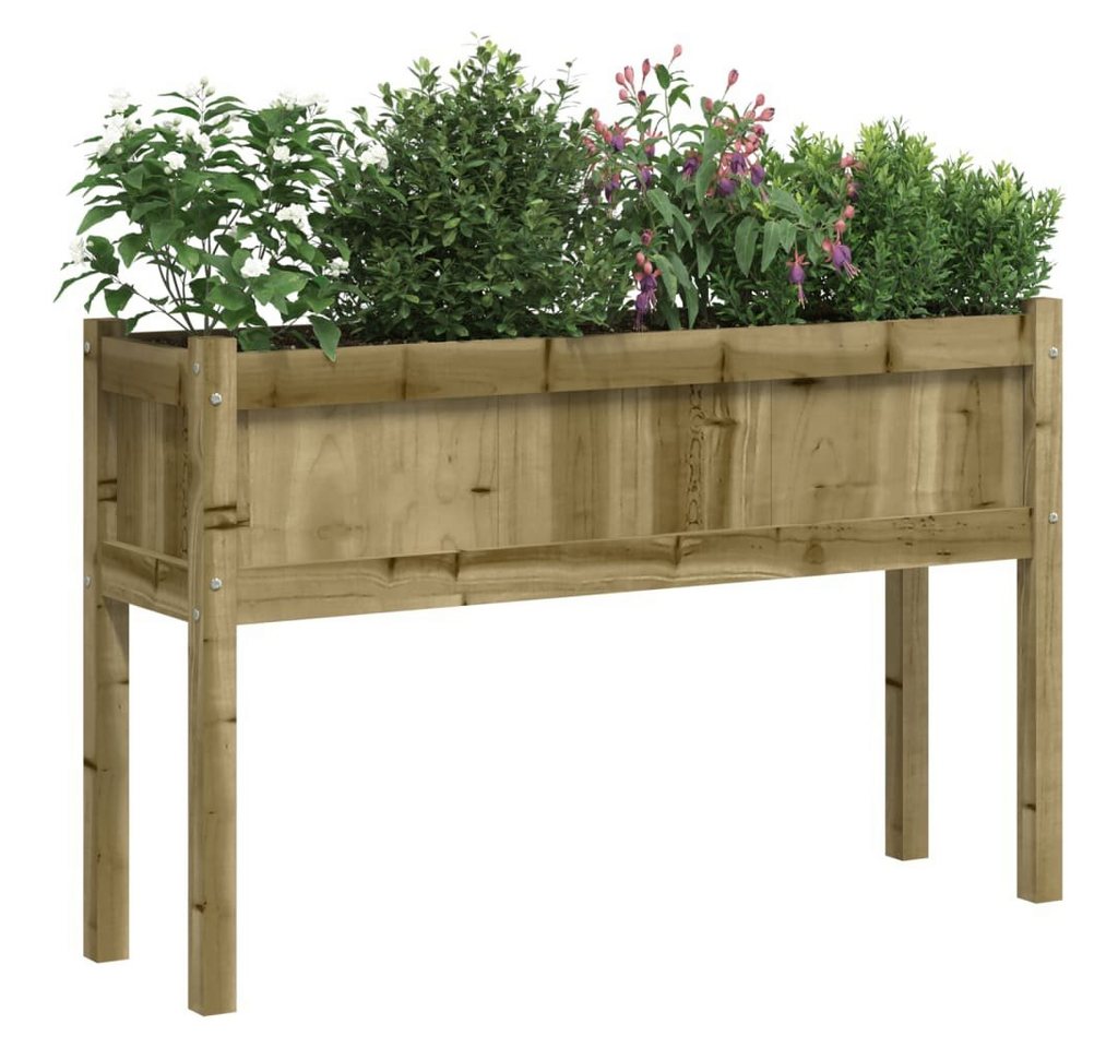 Thumbnail - vidaXL Blumentopf Pflanzkübel 2 Stk. mit Beinen Kiefernholz Imprägniert (2 St)