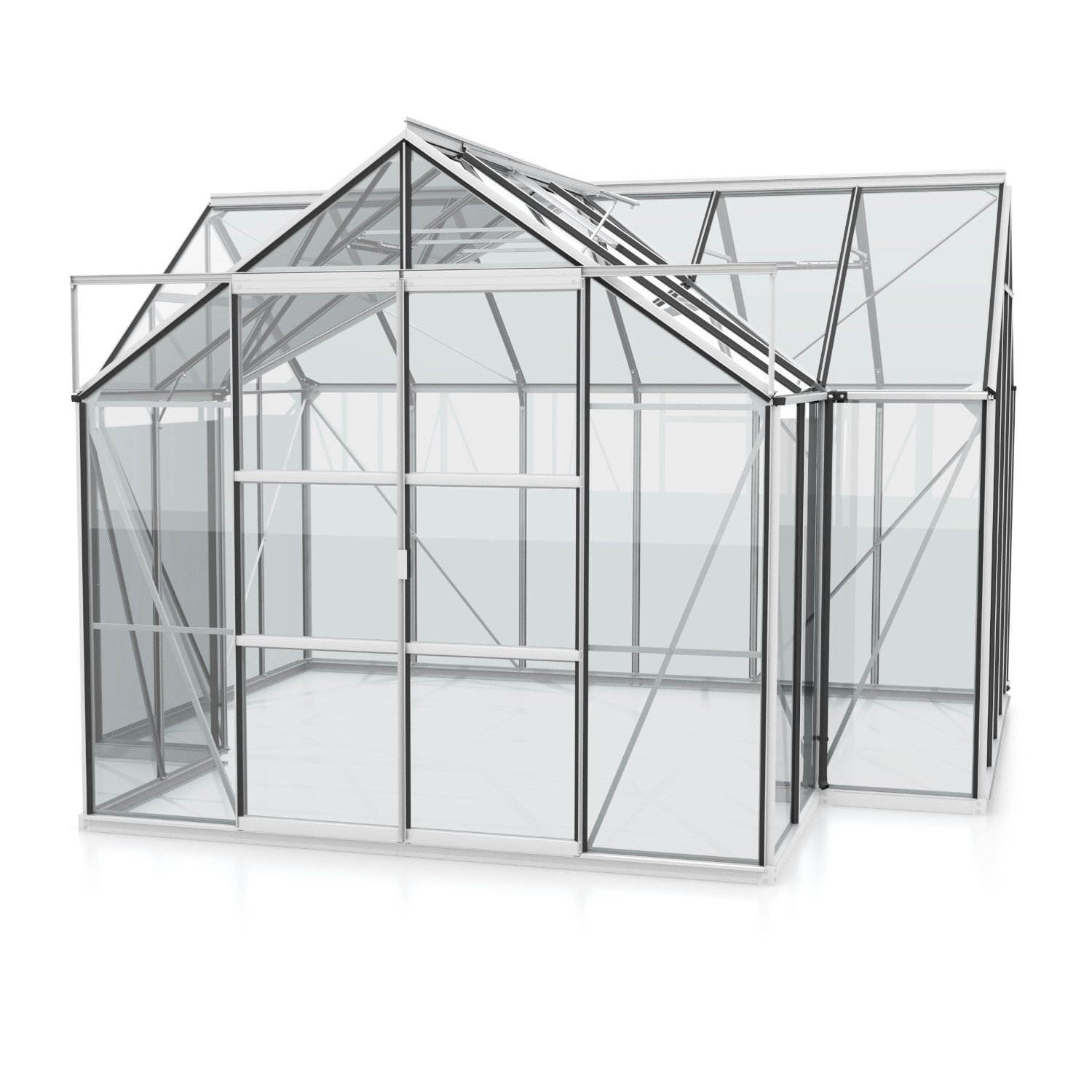 Vitavia Gewächshaus Sirius, 3,00 mm Wandstärke silberfarben | Rabatt: 34%