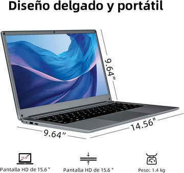 Morostron Leadbook T7Plus Notebook (N3450, UHD Grafik, 192 GB SSD, 4 GB RAM, Kompakter Portabilität inklusive Fingerabdruck Entsperrung)