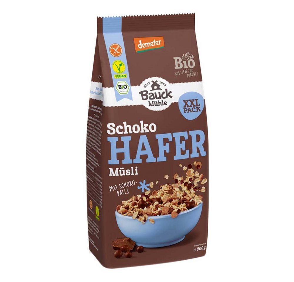 Bauck Mühle Cerealien Hafer Müsli - Schoko XXL 900g