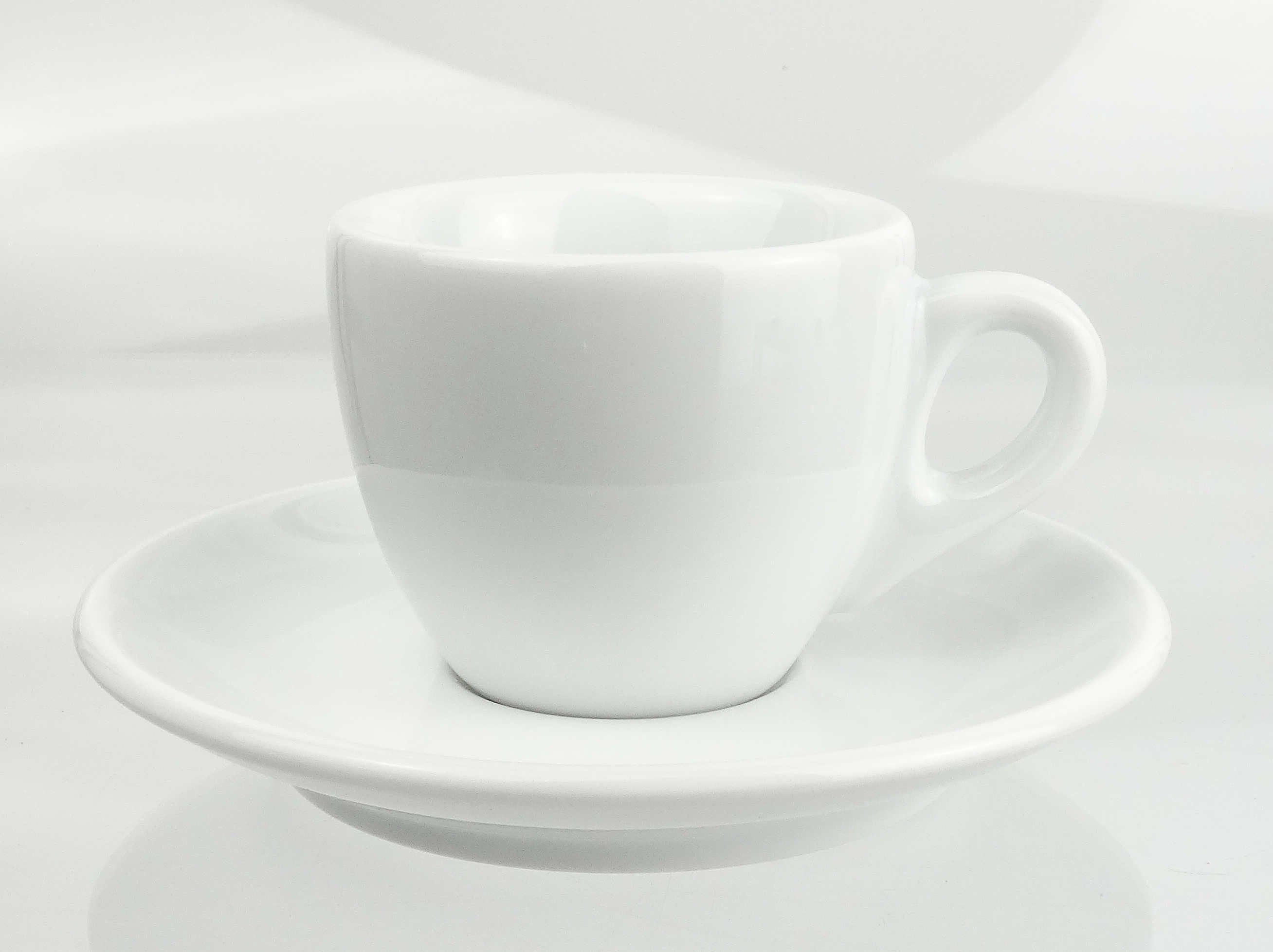 Ancap Espressotasse extra dickwandig, weiss, Made in Italy, 2-tlg., Porzellan