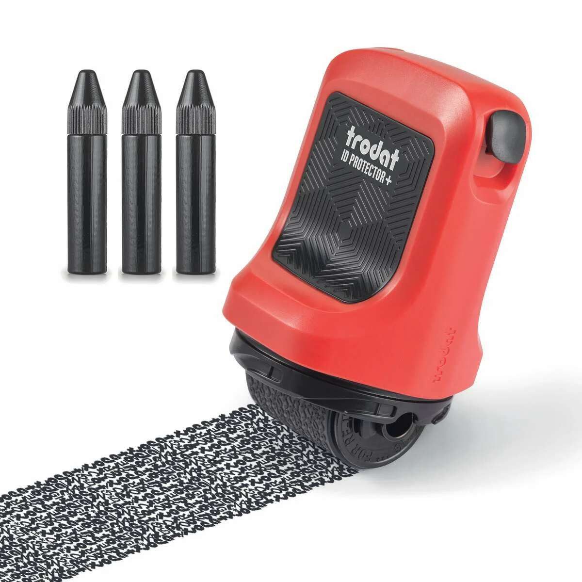 TRODAT Trodat ID Protector Tintenroller Inkl. 3 Nachfülltinten Schwarz Stempelfarbe