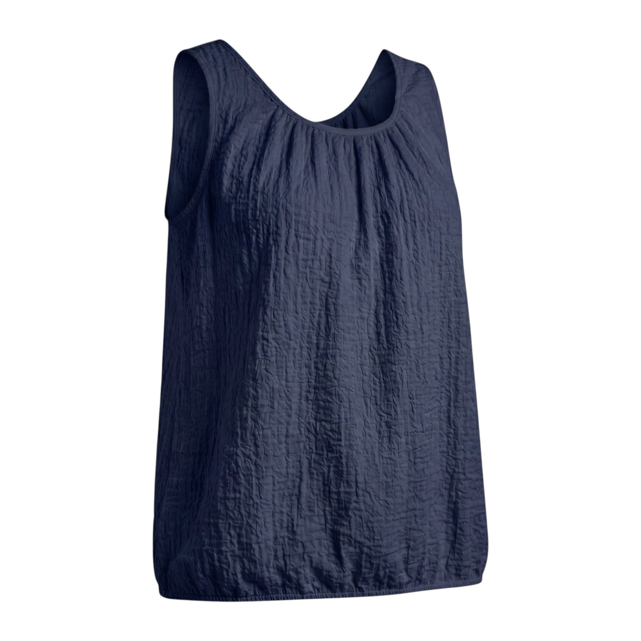 OriginalYou Trägertop Sommertop Damen Stretch Top Freizeit Oberteil Crinkle Look in Unifarben, Crinkle Look, One Size 38-42 – Bild 2 von 5