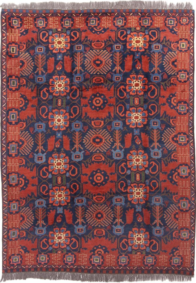 Orientteppich Afghan Mauri 214x289 Handgeknüpfter Orientteppich, Nain Trading, rechteckig, Höhe: 6 mm