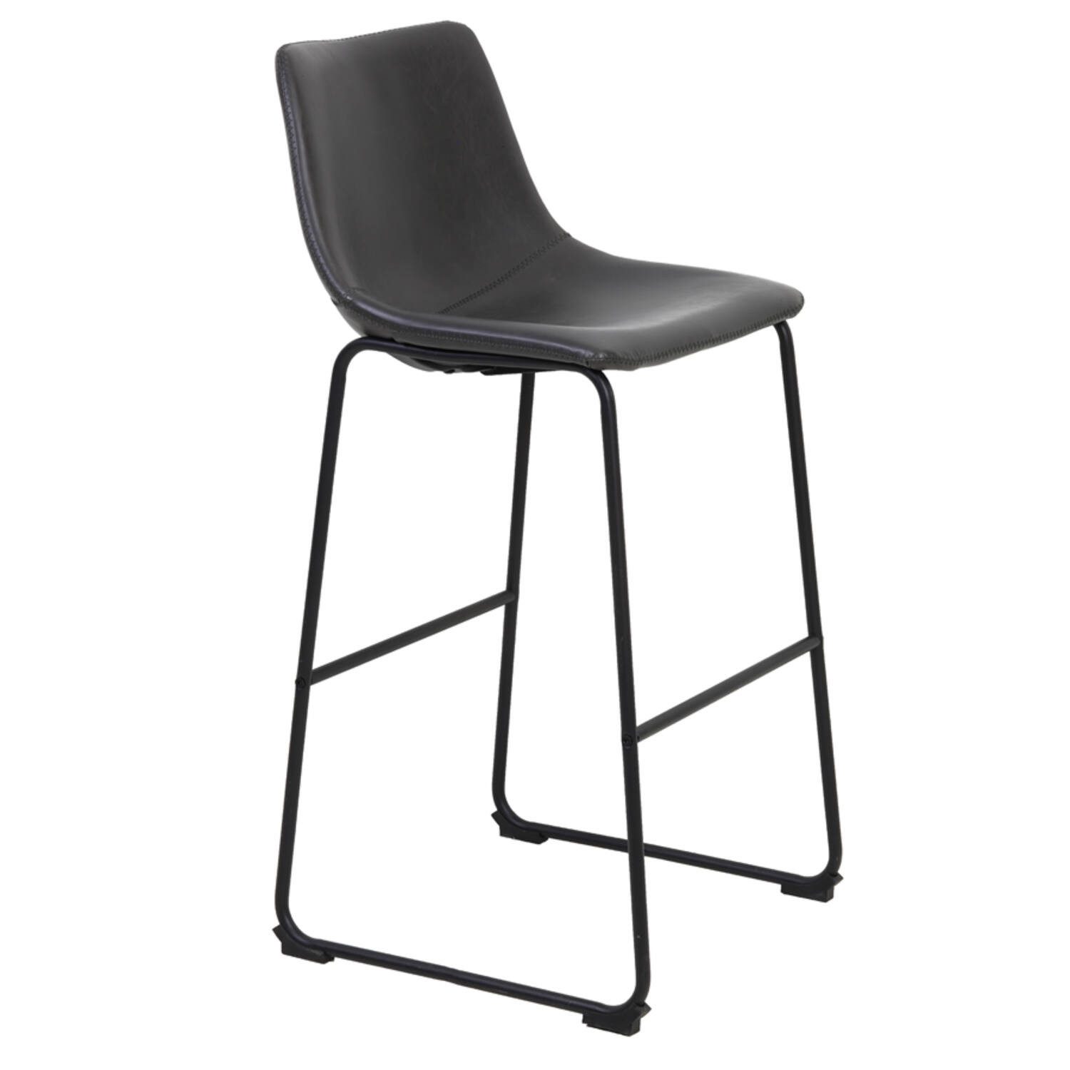 Barhocker Barhocker Barstuhl JEDDO von Light & Living Tresenhocker Grau Schwarz