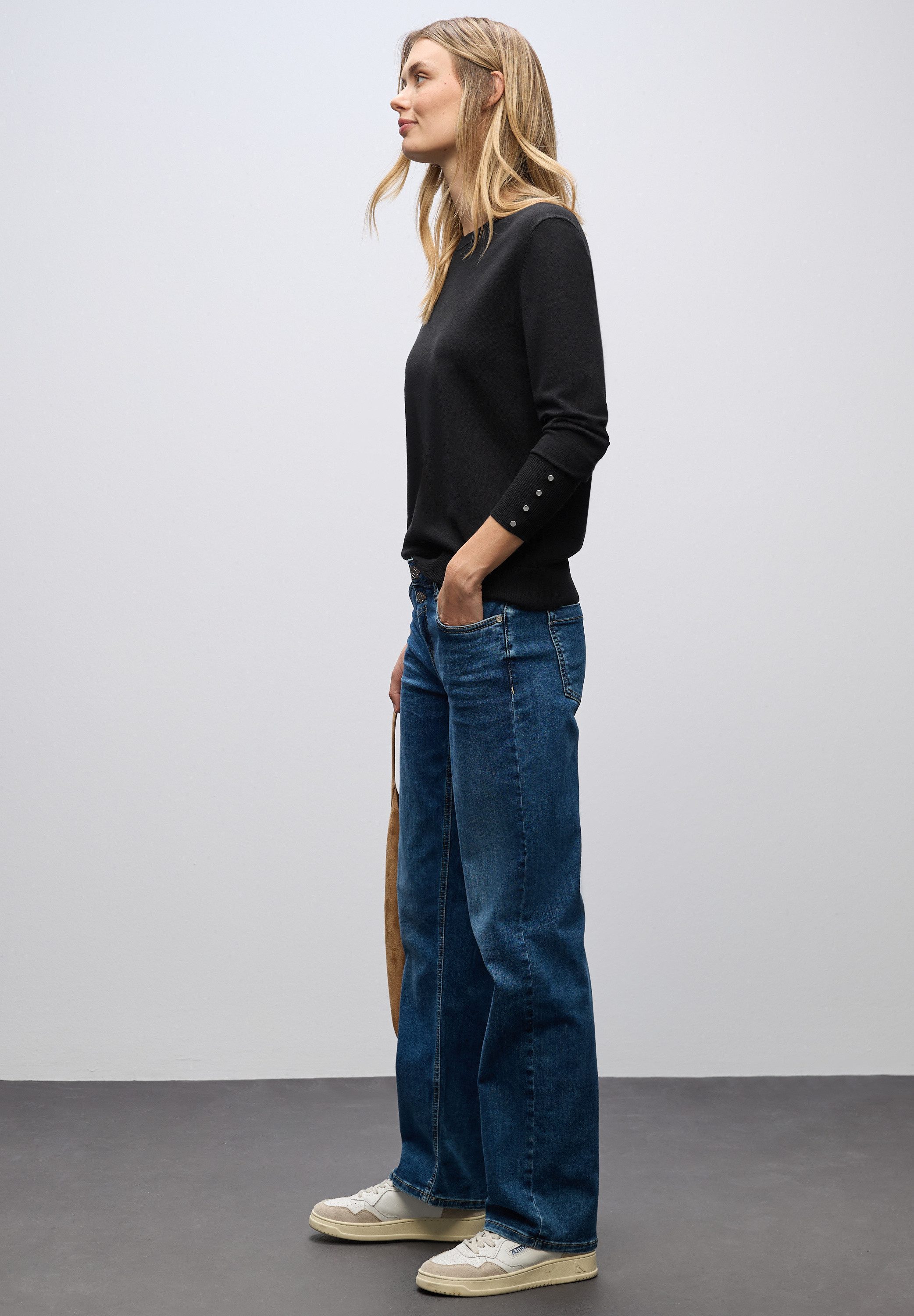 STREET ONE Strickpullover aus softem Materialmix