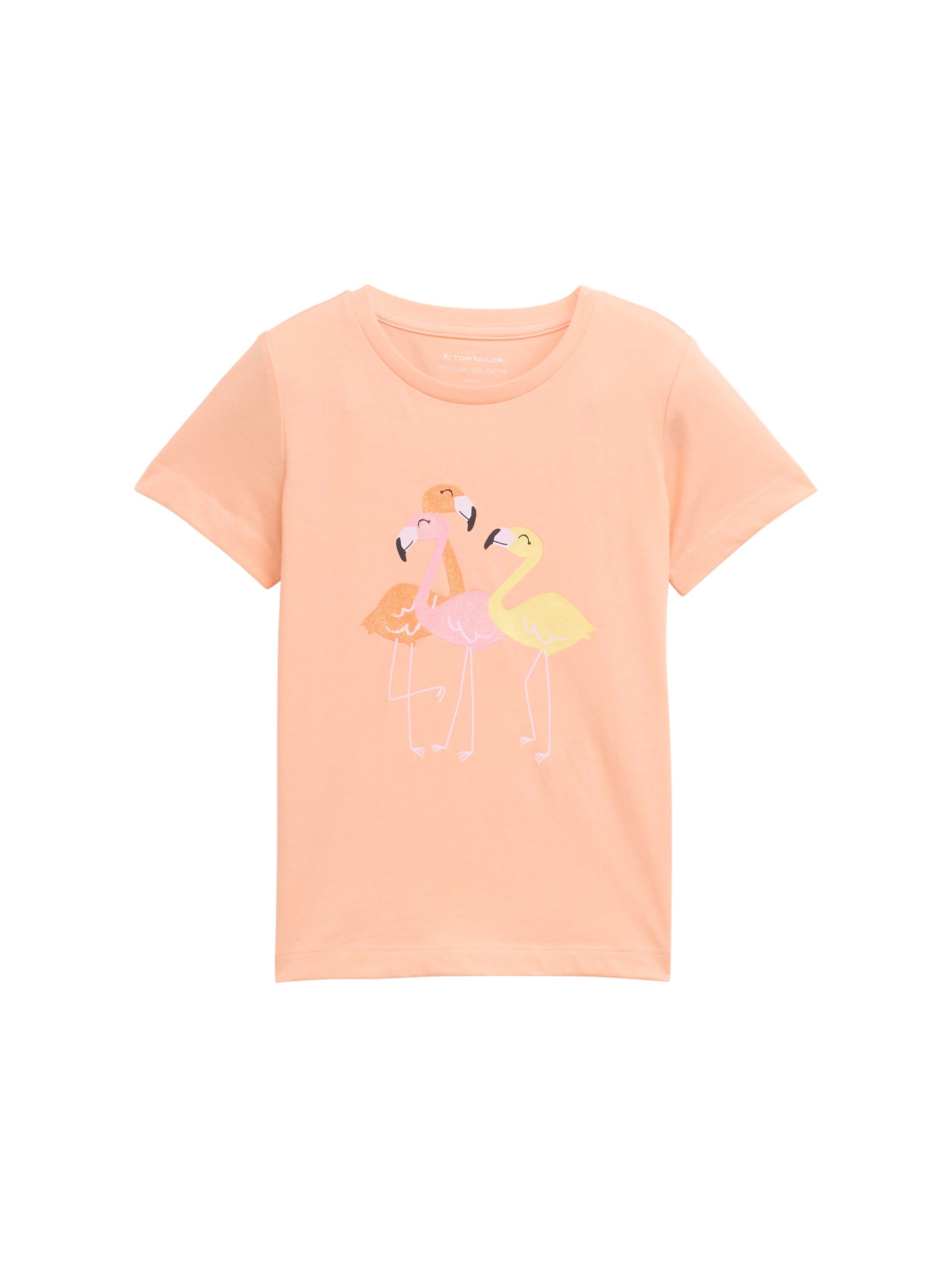 TOM TAILOR Mädchen Longsleeve T-Shirt - Ripp-Stoff Mit Herz-Print