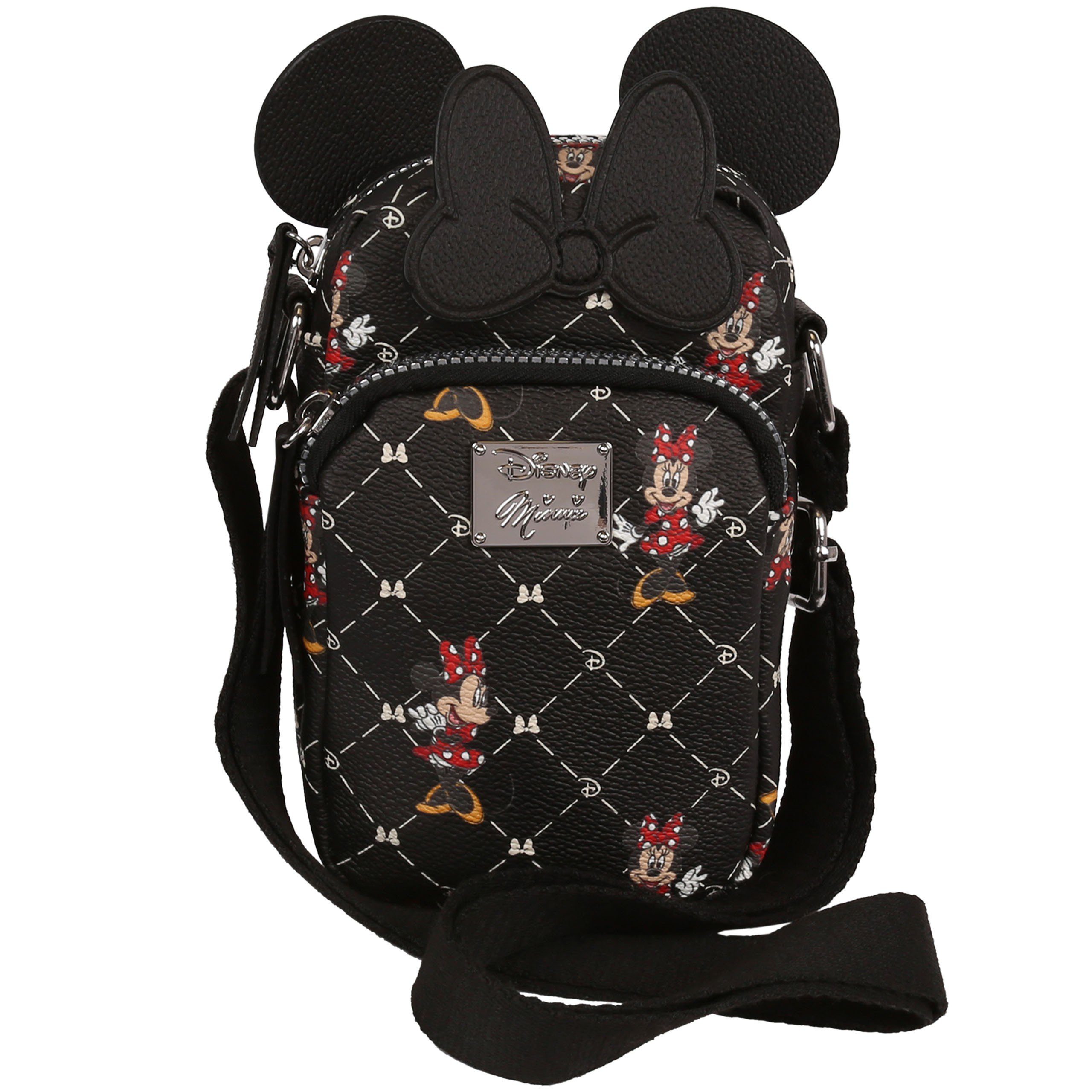 Sarcia.eu Umhängetasche Minnie Mouse Disney schwarz Umhängetasche mit Schleife 18x10x5cm