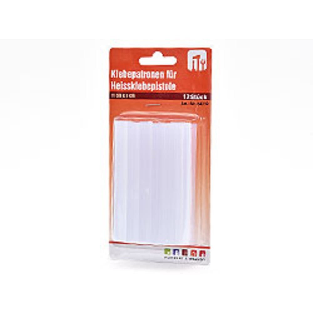 HundB Heißklebestift Klebepatronen 100x10mm Transparent 12 Stück für Heißkleber, (Nachfüllset, 12 St., 12-teilig), Klebesticks Heißklebestifte Klebepatronen Hotmelt-Sticks Klebestäbe
