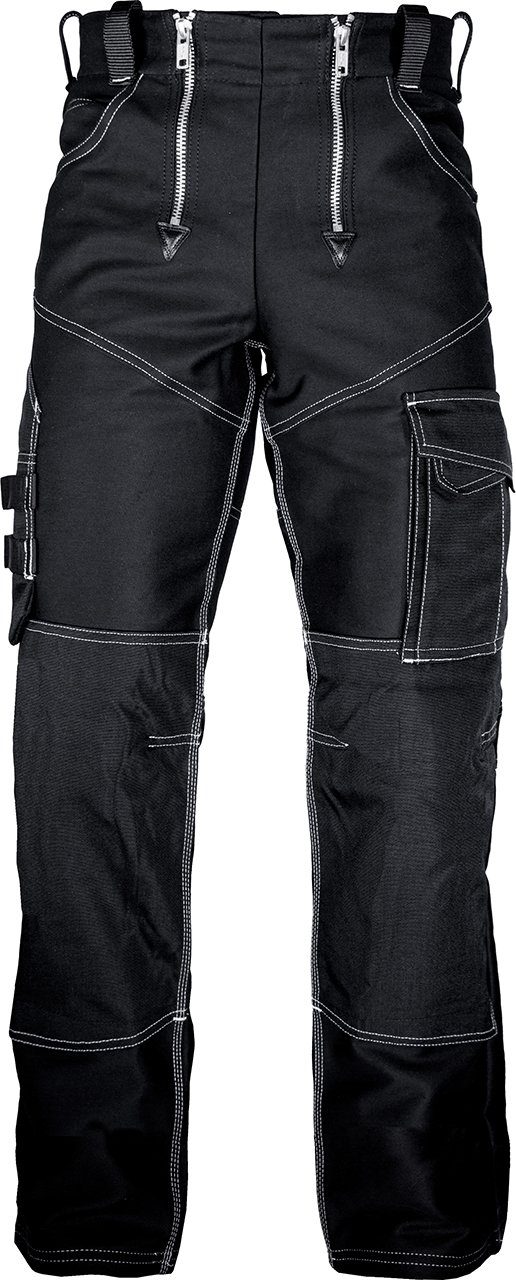 JOB Arbeitshose Zunfthose Doppel-Pilot schwarz, Knietaschen