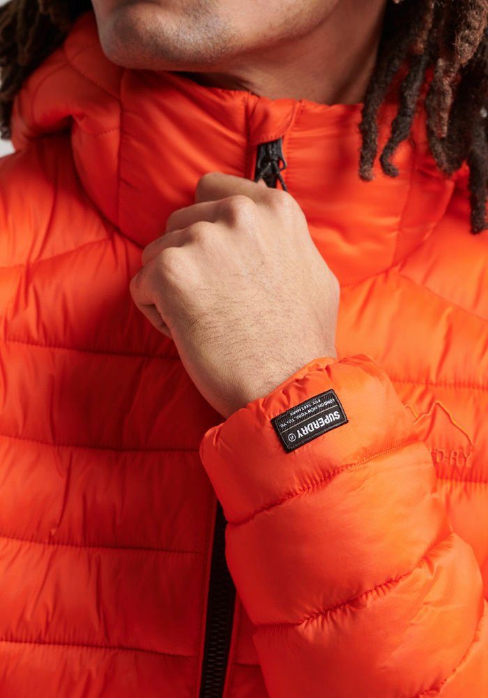 JKT HOODED FUJI Superdry Orange SPORT Steppjacke Bold PADDED