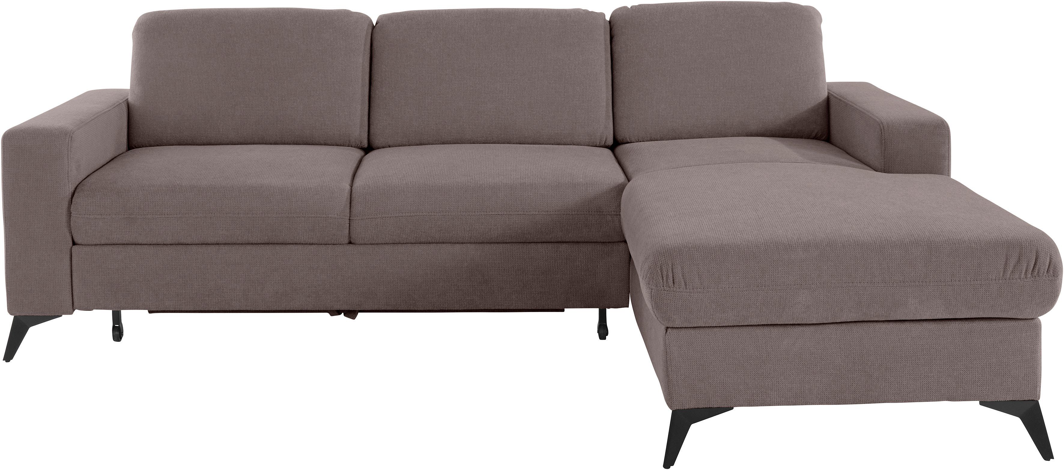 Places of Style Ecksofa "Lolland L-Form", Wahlweise mit Bettfunktion und Be günstig online kaufen