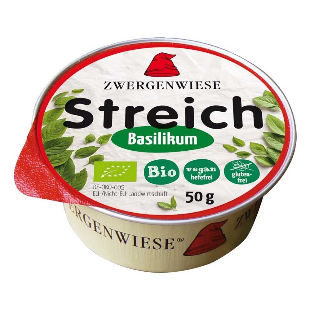 Zwergenwiese Herzhafter Brotaufstrich Kleiner Streich - Basilikum 50g