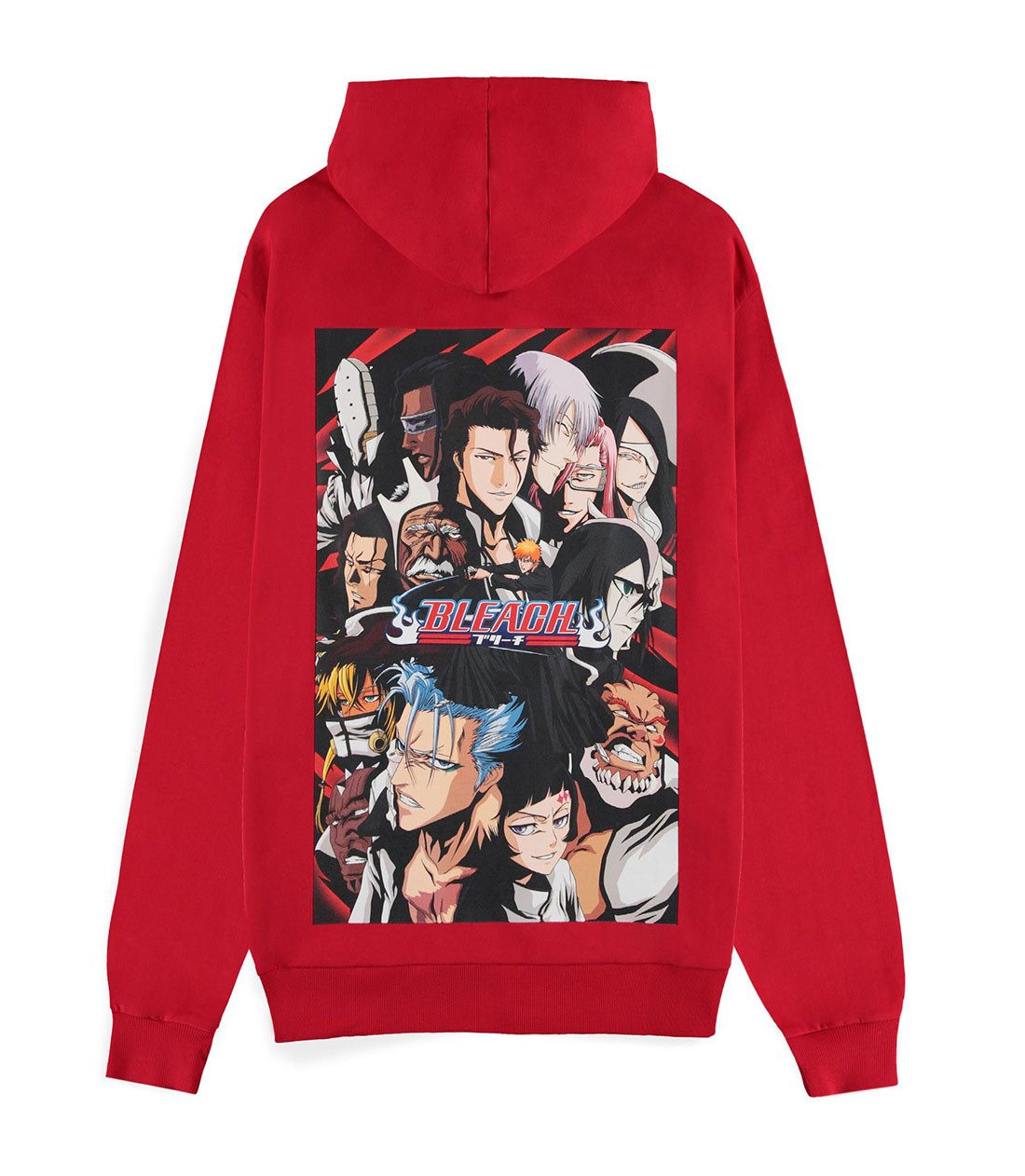 Bleach Kapuzensweatshirt Character Collage Hoodie Rot Ichigo Kurosaki Sword Logo
