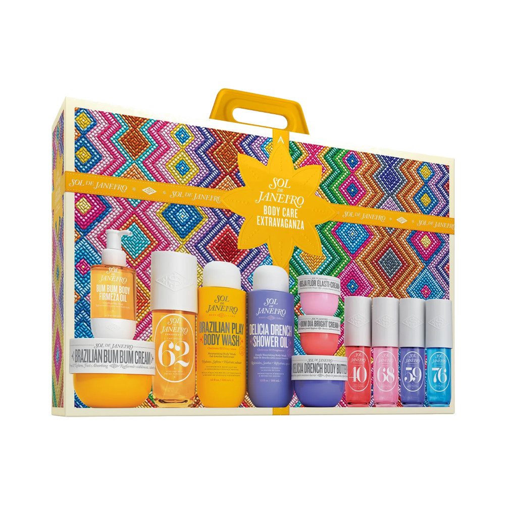 Sol de Janeiro Pflege-Geschenkset Sol de Janeiro Body Care Extravaganza – 12-teiliges Set, 12-tlg., 12-teilig: 5 Mists, 3 Cremes, Duschgel, Duschöl, Öl & Body Butter