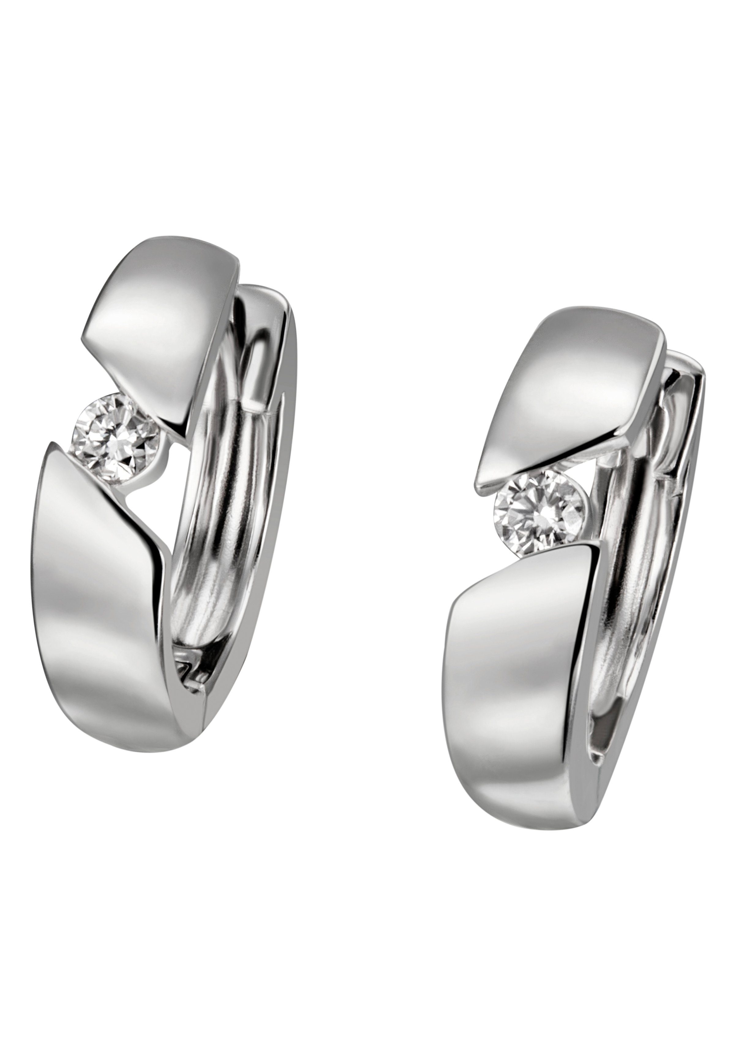 Paar Creolen Schmuck Geschenk Gold 375 Ohrschmuck Creole