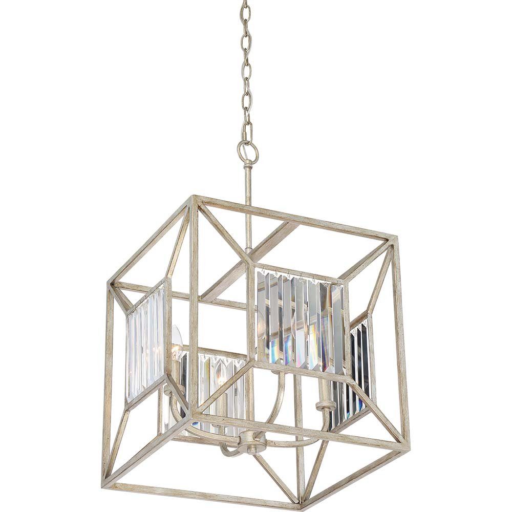 Elstead LIGHTING Pendelleuchte, Leuchtmittel nicht inklusive, Hängeleuchte Deckenlampe Pendellampe Kristalle Vintage-Gold 4