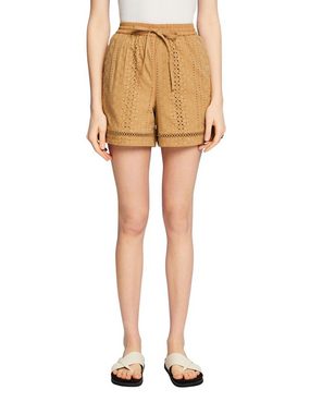 Esprit Shorts Bestickte Shorts, LENZING™ ECOVERO™ (1-tlg)